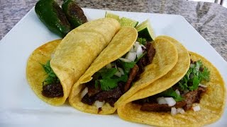 Today we will continue with more mexican recipes, so i show you how to
make tacos de bistec, steak chorizo, they are delicious and simp...