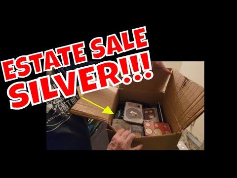 Huge Box Of SILVER COINS, MORGANS, MINT U0026 PROOF SETS At A Estate Sale!