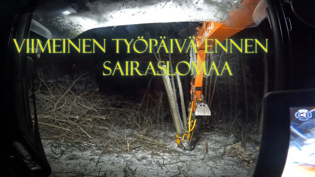 TMK:lla energiaa, puukotus tiedossa 😥 Hitachi zx135-6 +Tmk 300