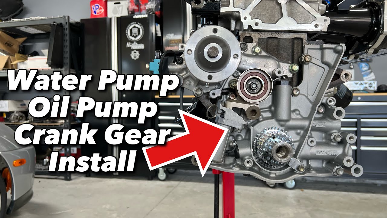 2JZ Engine Build Ep. 12: Oil pump, Water pump & Crank Gear 