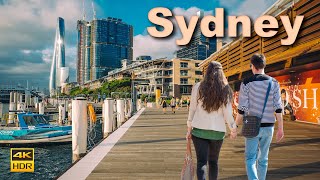 Sydney Australia Walking Tour - Barangaroo and Crown Sydney | 4K HDR