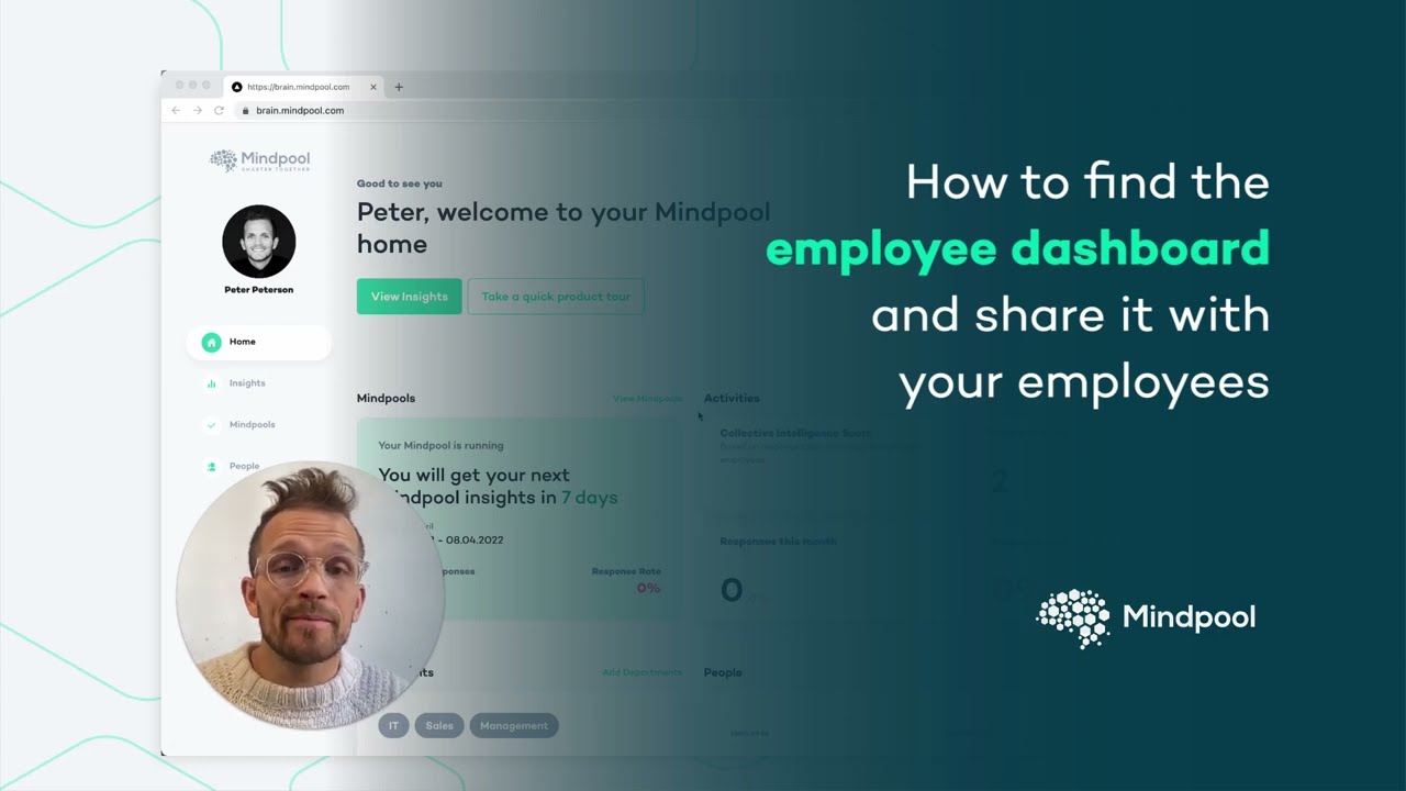 Mindpool | How to find the employee dashboard and share it with your employees