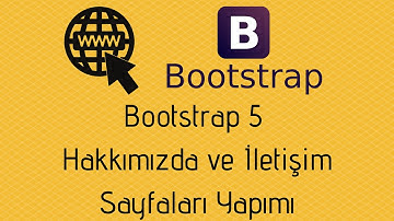 Bootstrap 5 Hakkımızda ve iletişim Sayfaları Yapma  | web sitesi  | #3