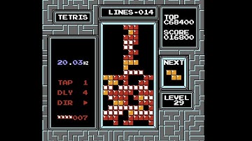 (WR) 14 lines on the killscreen without rotating the pieces, featuring beepospin.