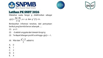 Latihan PK SNBT 2026 (Invers Fungsi) #snbt2026 #utbk2026