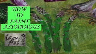 How To Paint Asparagus   Easy Step By Step Painting Tutorial
