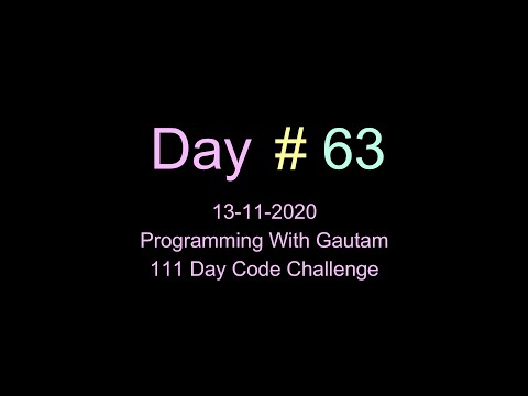 Parameterized & non Parameterized constructors | 111 Day code Challenge | Programming with Gautam