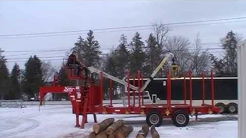 Kerr Forestry Trailer with Kesla grapple loader
