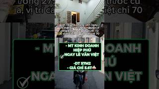 Nhà mặt tiền hiệp Phú Thủ Đức 57m2- chỉ 5.6ty #batdongsan #nhapholelai#mua nhà hiệp phú 5ty#bds5ty