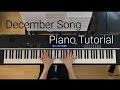 December Song - Peter Hollens (Piano Tutorial)