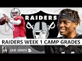 Las Vegas Raiders Training Camp 2020 Grades After The First Week Of Padded Practice