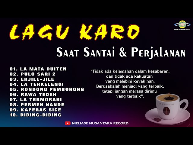 LAGU KARO SAAT SANTAI & PERJALANAN class=