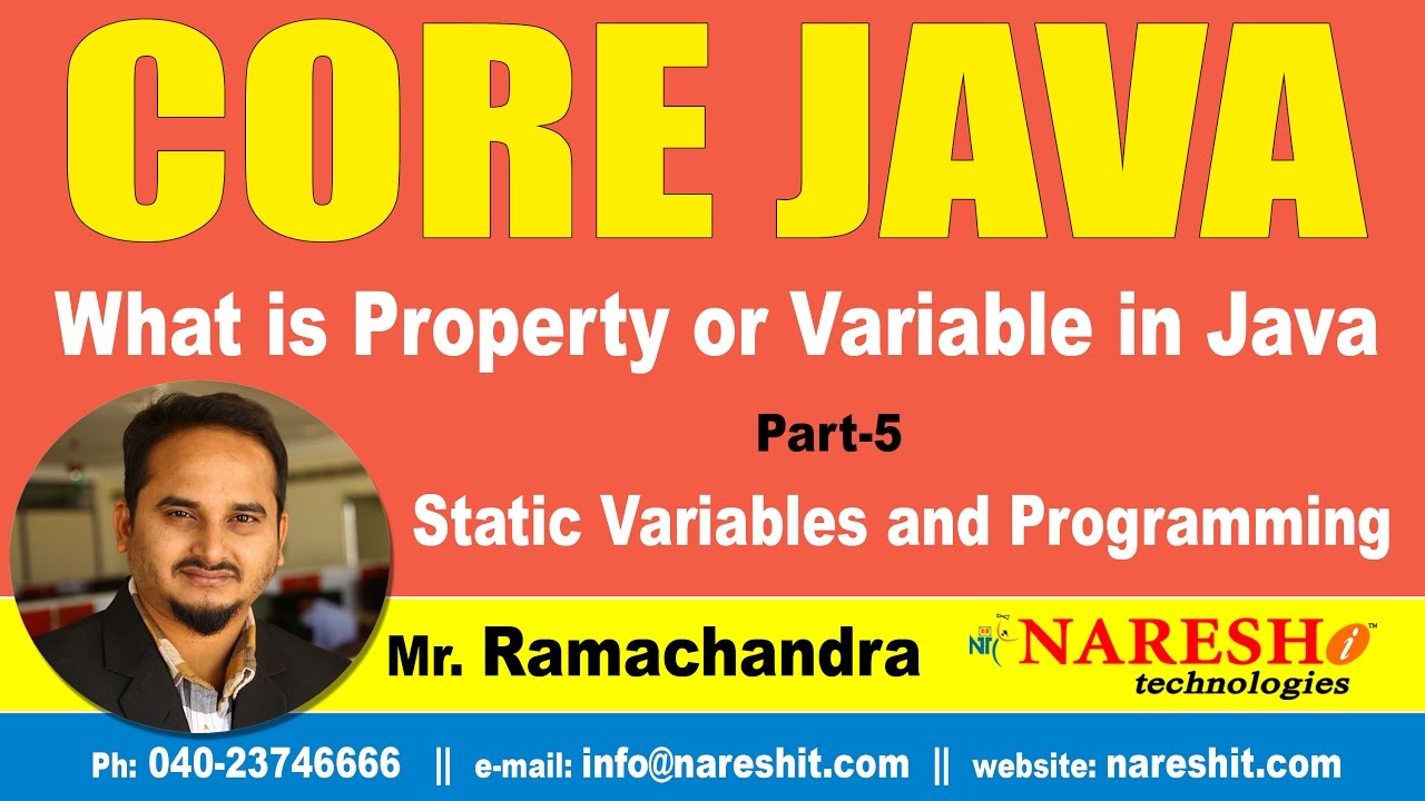 What is Property or Variable in Java Part 5 | Core Java Tutorial | Mr ...