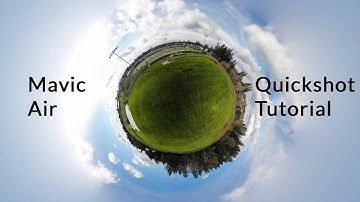 DJI Mavic Air Quickshot Tutorial (Mavic Air and Mavic Pro 2 options)