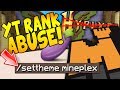 Minecraft ABUSING MY YOUTUBE RANK ON HYPIXEL!