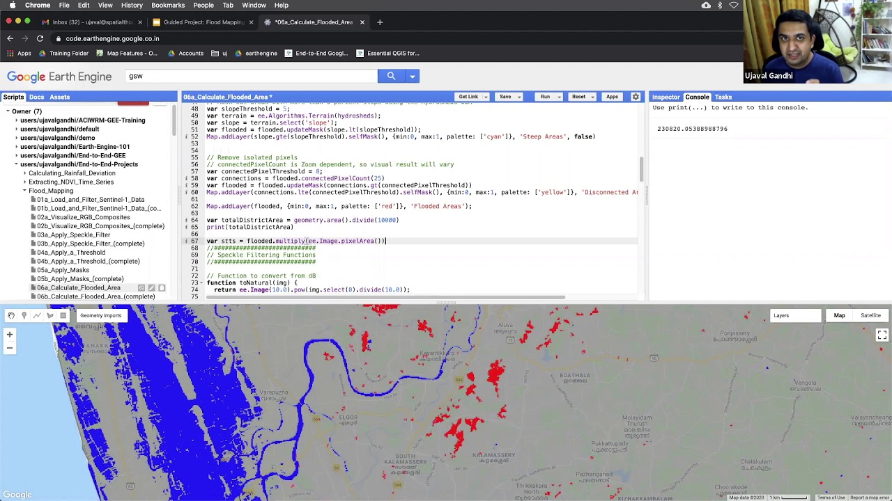 Flood Mapping - Part6 (Earth Engine Guided Project) - YouTube