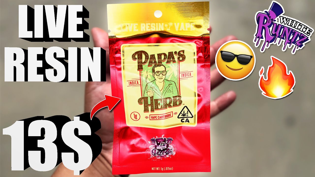 THE NEW 2023 LIVE RESIN PAPAS HERB CARTS ARE HERE... | PAPAS HERB WHITE RUNTZ | CHEAP CARTS #78