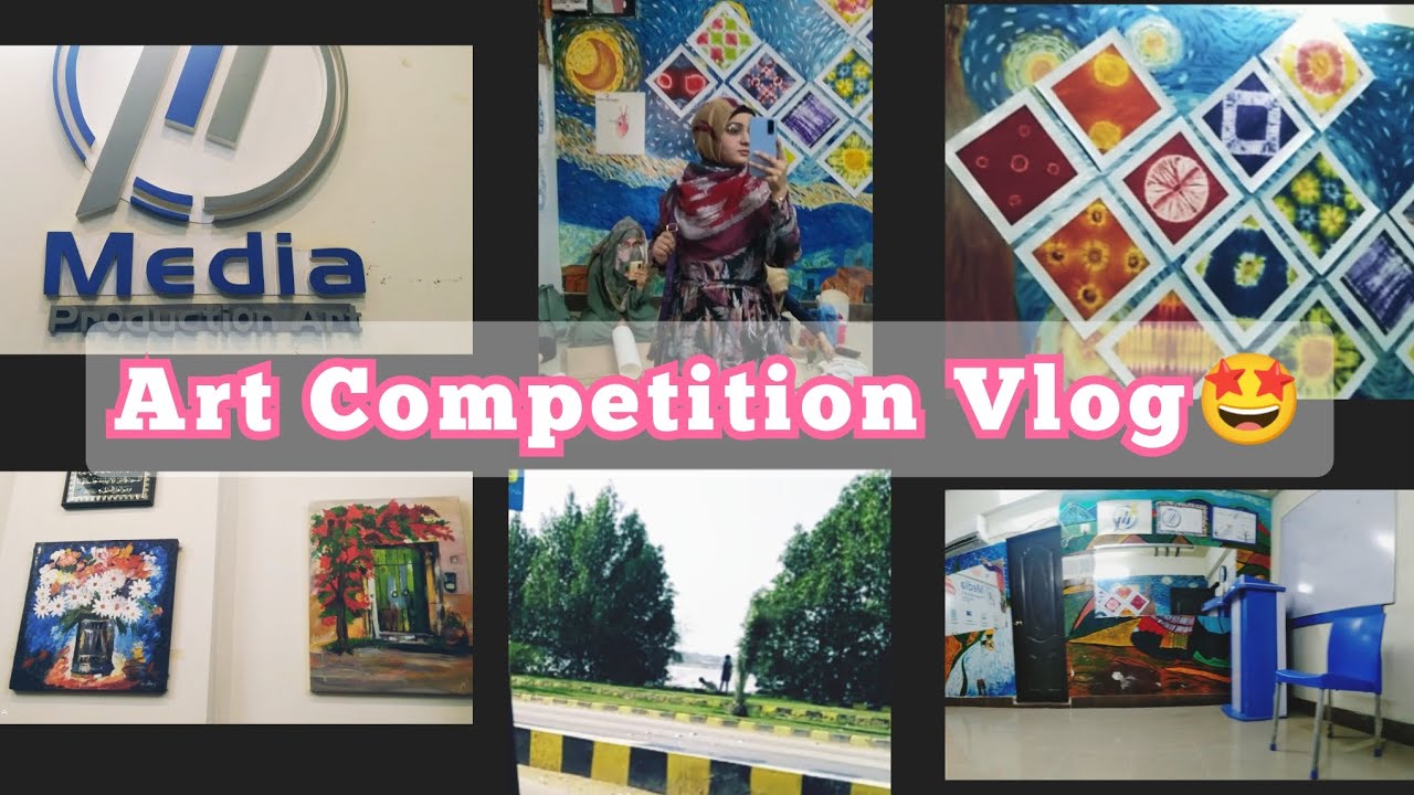 Art Vlog 😉 / Art Competition Vlog/ Outside Vlogging / Art Work/ Daily