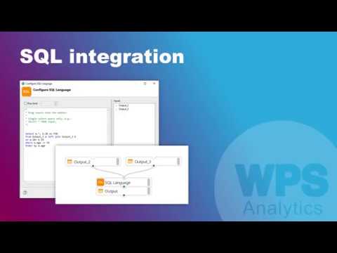 Use SQL in WPS programs and workflows