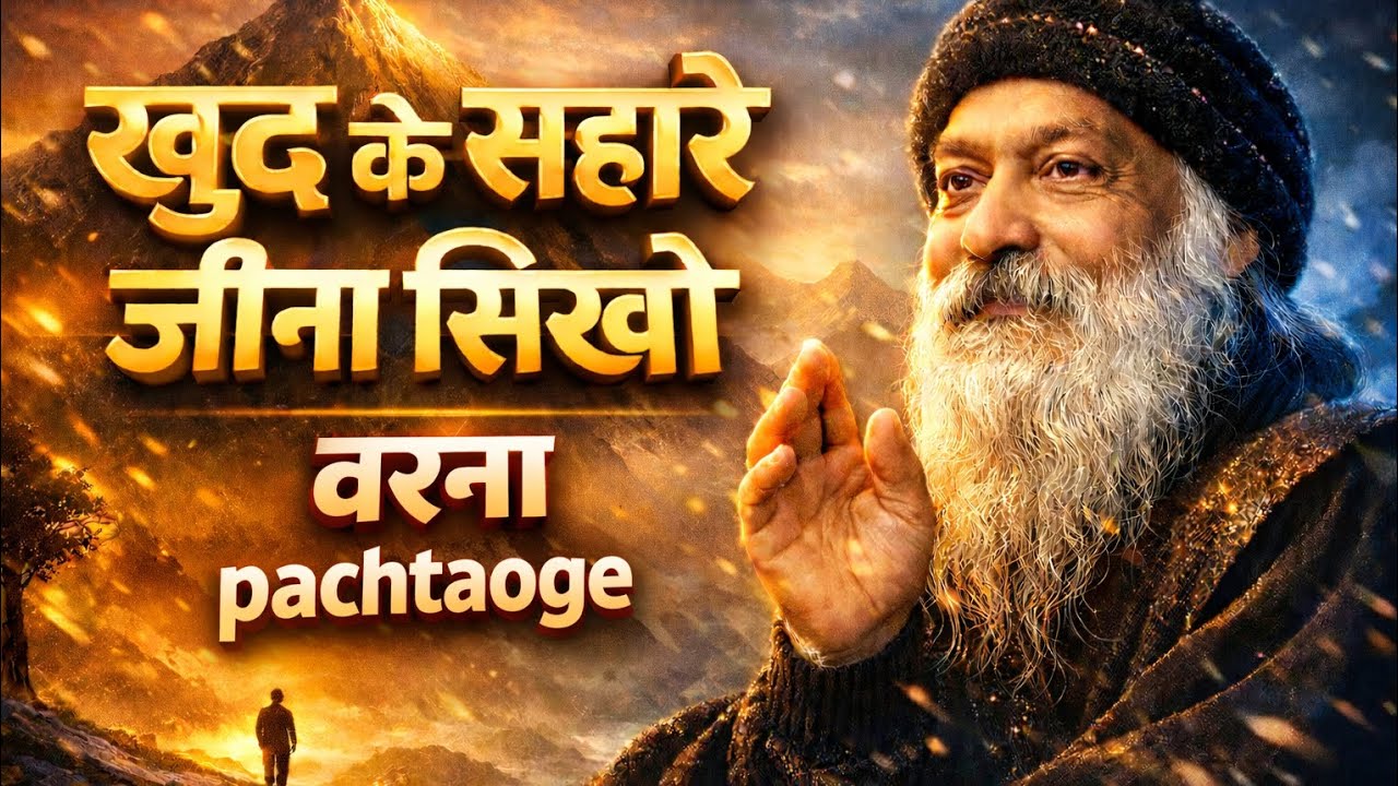 OSHO खुद के सहारे जीना सीखो वरना पछताओगे | Osho Hindi Speech | Osho Life changing speech hindi video