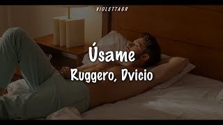 RUGGERO, Dvicio - Úsame ( LYRICS, LETRA ) Resimi