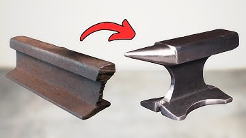 I turn a Railroad Track into an ANVIL using an Angle Grinder