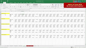 Hướng dẫn tạo báo cáo phân nhóm, phân cấp trong Excel và Add-in A-Tools 2019