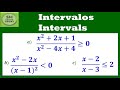 Intervalos Inecuaciones Fraccionarias conjunto solucion puntos separacion y de prueba grafica