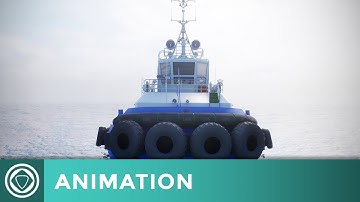 Vessel Showcase - 360 animation. Unreal Engine. Real-time render.