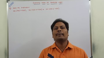 EXAMPLE-3: INFERENCE RULES FOR PREDICATE LOGIC | RULE - US | RULE - ES | RULE - UG | RULE - EG |