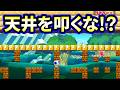 【ズル】こんなに低い天井に頭をぶつけた瞬間にクリア不可能！？【マリオメーカー２】