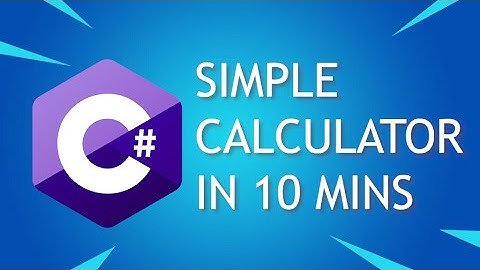 Simple Calculator in 10 minutes - C#