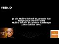 JOSEY - AMBIANCE A LA COTIERE -  PAROLES - LYRICS