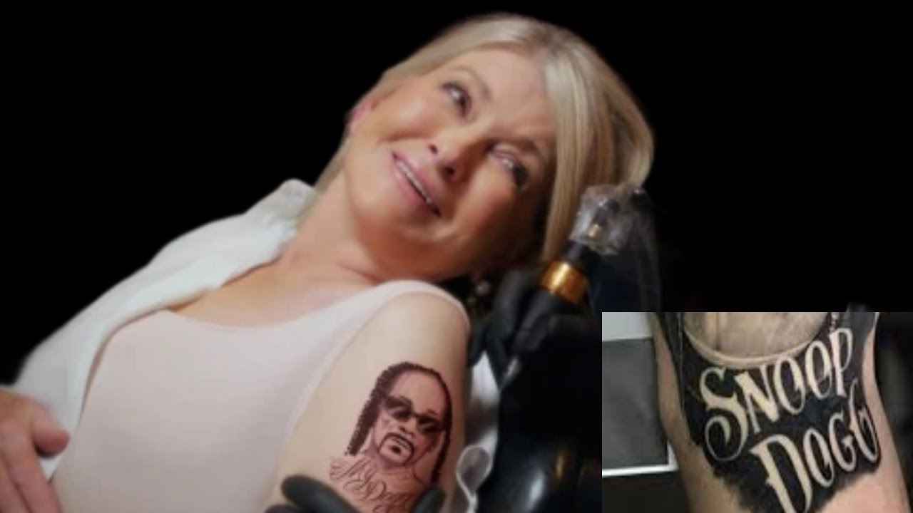 Martha Stewart gets huge tattoo of Snoop Dogg in Super Bowl ...