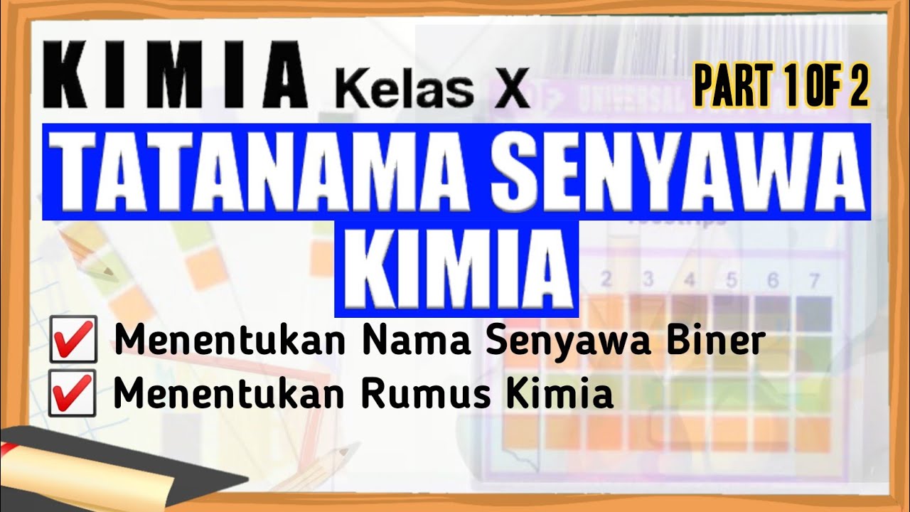 Tata Nama Senyawa Kimia | Senyawa Biner | Kimia kelas 10
