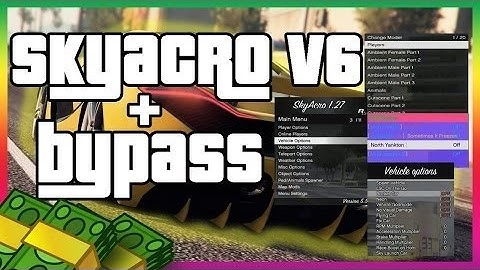 GTA 5 MOD MENU TU27 SKYACRO V6 Make Players Dance + More JTAGRGH Download