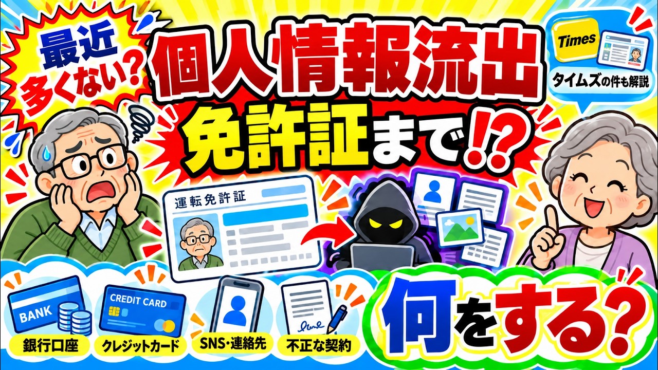 最近、個人情報流出多くない？免許証が流出したらどうなる？悪用される危険と対策