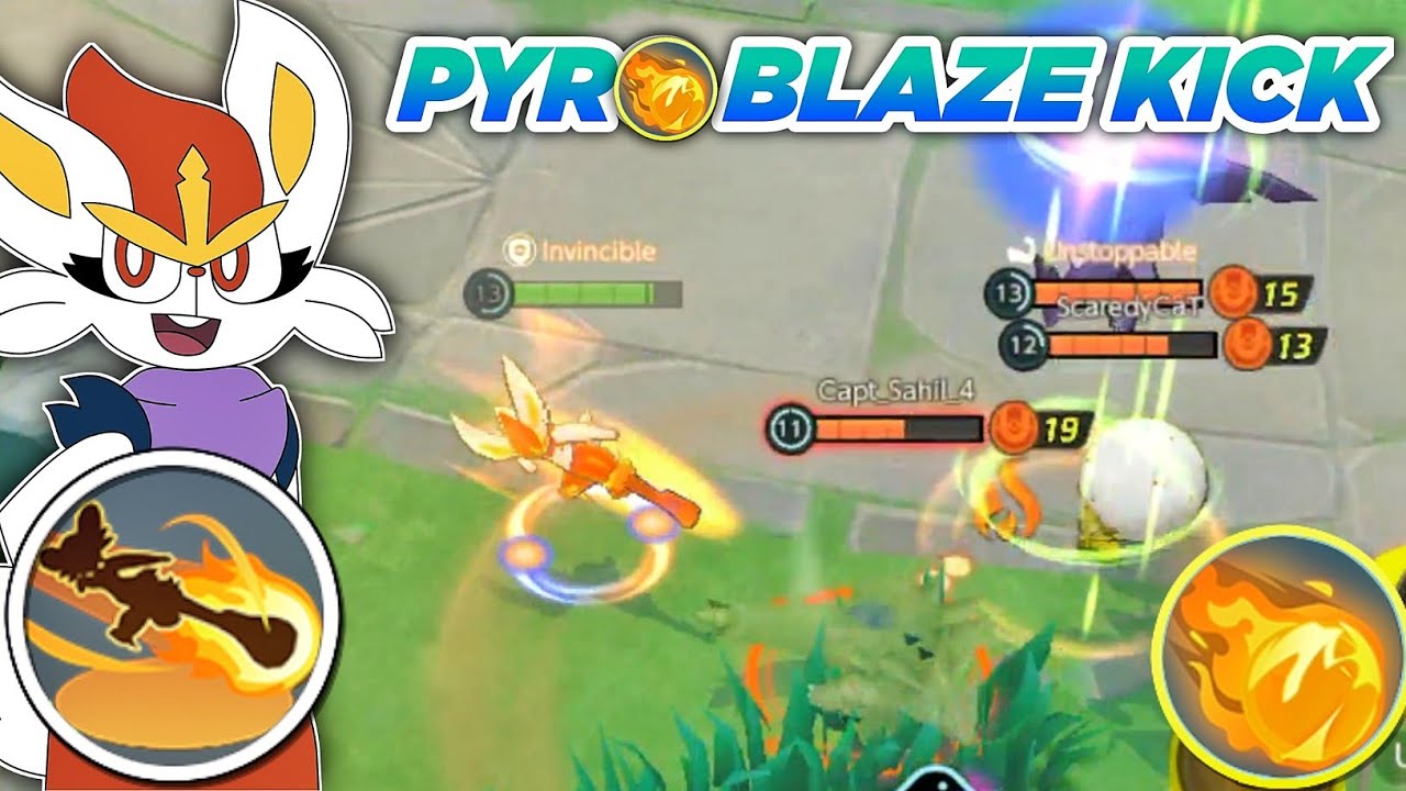 Cinderace PYRO BLAZE KICK Rush Gameplay 💥 Pokemon Unite Clip YouTube