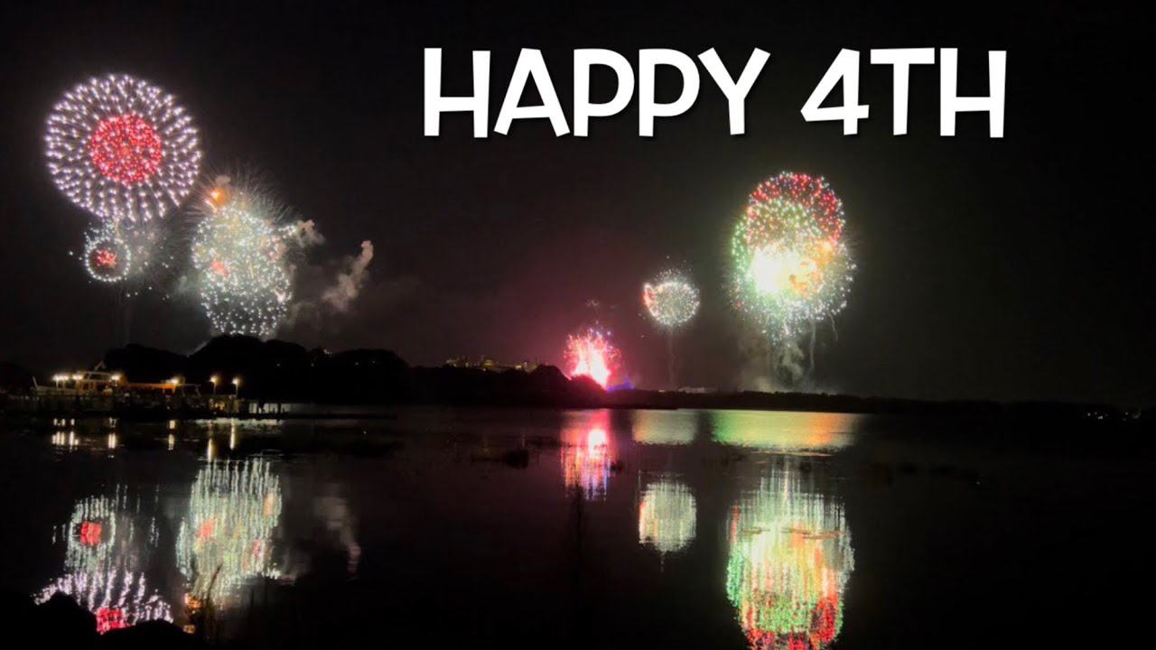 Magic Kingdom's Fourth of July Fireworks from the Beach at Disney's