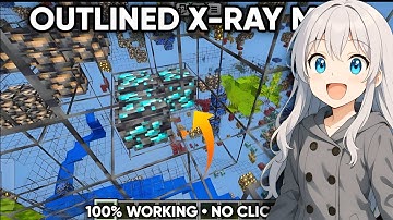 OUTLINED X-RAY TEXTURE PACK FOR MCPE 1.21+ [WORK IN SERVERS] 🔥
