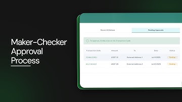 MAKER CHECKER - APPROVAL PROCESS