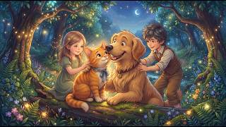 The Secret of the Whispering Woods 🐱🐶 | A Story About Friendship & Bravery