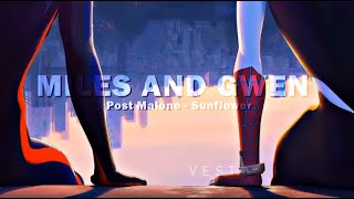 4K - 'Miles and Gwen ❤' Post Malone - Sunflower -「AMV/EDIT」