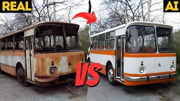 Verlaten USSR-bussen weer tot leven gewekt door AI! (PAZ, LAZ, LiAZ)