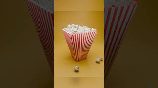 Making popcorn in Blender🍿 #blender #blender3d #modelling #3danimation #3dart #blendercommunity
