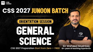 CSS 2027 General Science JUNOON BATCH FREE CLASS |
