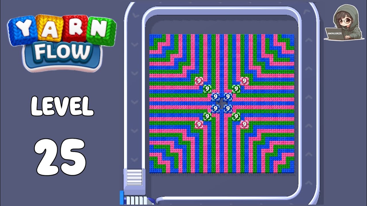 Yarn Flow Visualization Yarn Flow level 25 solution - YouTube