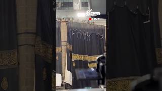 Live Kiswah Changing Ceremony Of The Of Kabah.