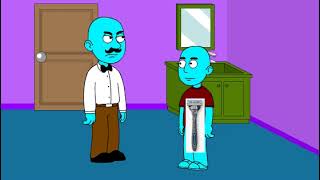 Squidward Shaves Off His Leg Hair With His Dads Razor Grounded