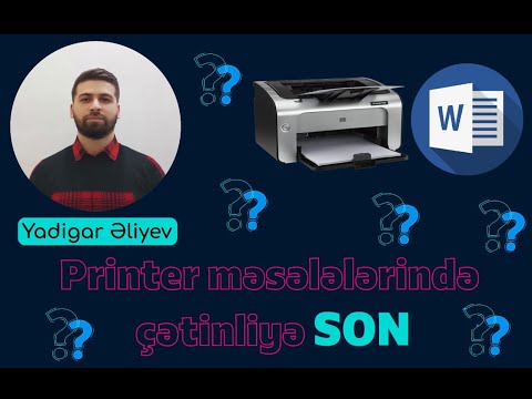 Video: Hansı printer səhifəyə mürəkkəb püskürür?